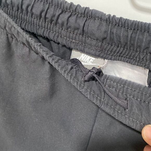 Vintage Nike Womens Elastic Waistband Mesh Lined Track Pants Gray Yellow Medium - Picture 9 of 9